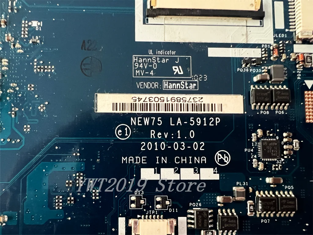 Original para Acer Aspire 5251 5551 5552 5551g 5552g Portátil Placa-mãe New75 La5912p 100 Testado Bom - Imagem 2