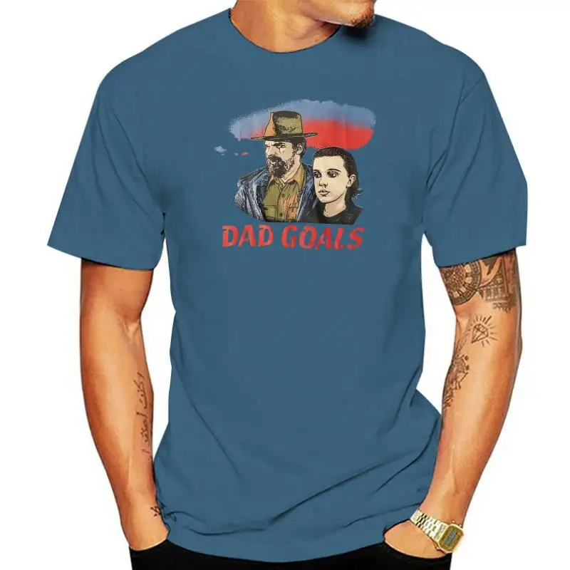 thumbnail image 1 of Camiseta para hombre del programa de televisión Stranger Tee Things Dad Goals Chief Hopper Eleven, 1 of 5