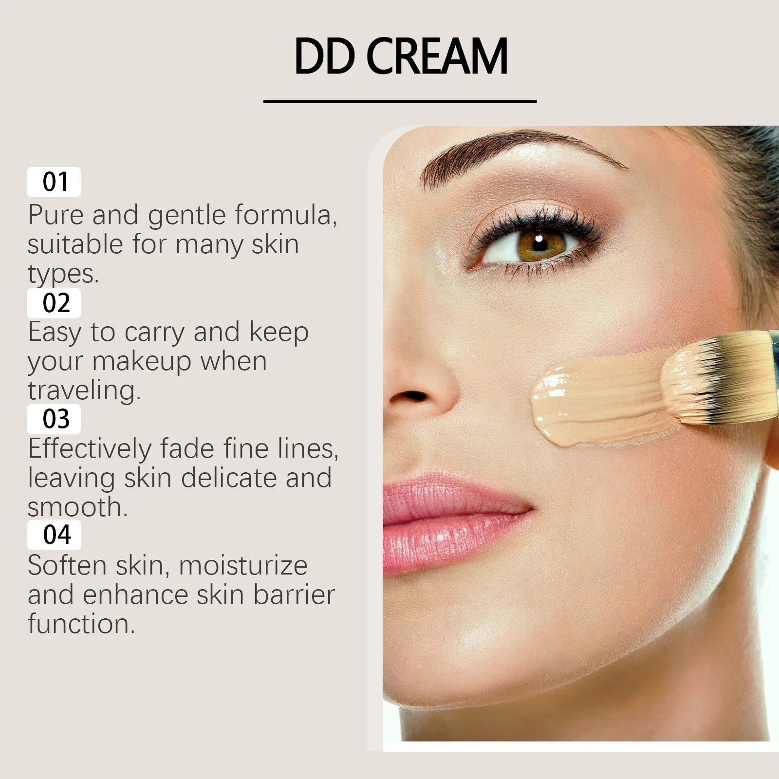 Concealer Moisturizing DD Cream Matte Longlasting Waterproof Refreshing Lightweight Conceal Acne Scars Under The Eyes Cosmetics 3