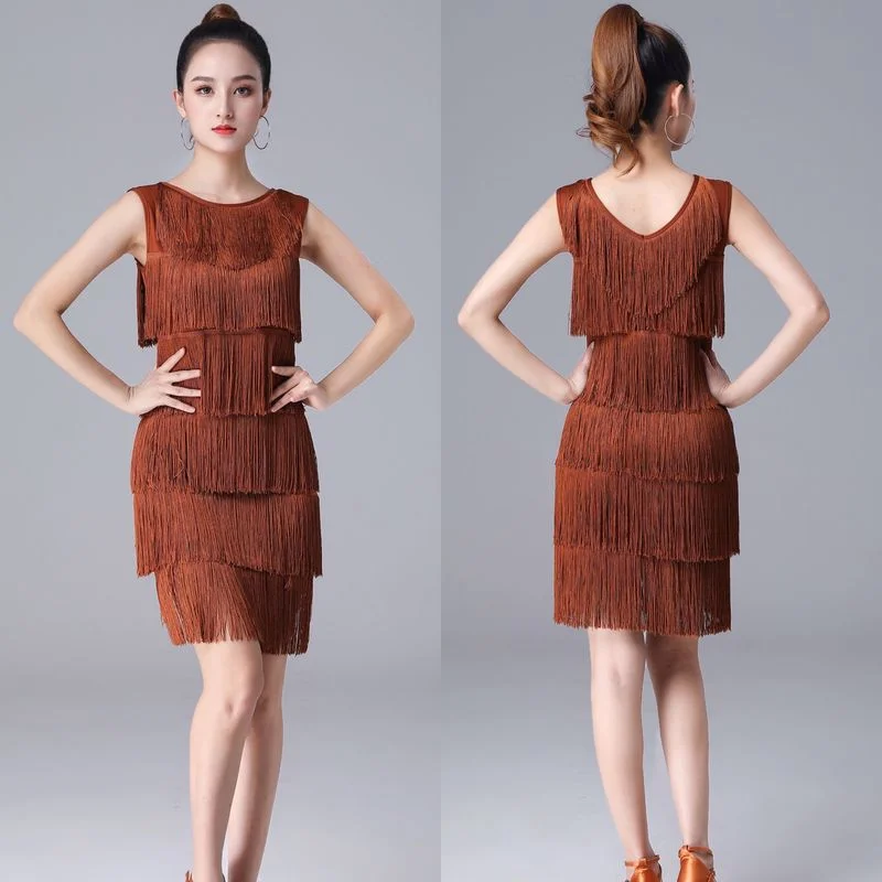 NewArrivalFashionWomensWhiteLatinDanceDressStandardBallroom