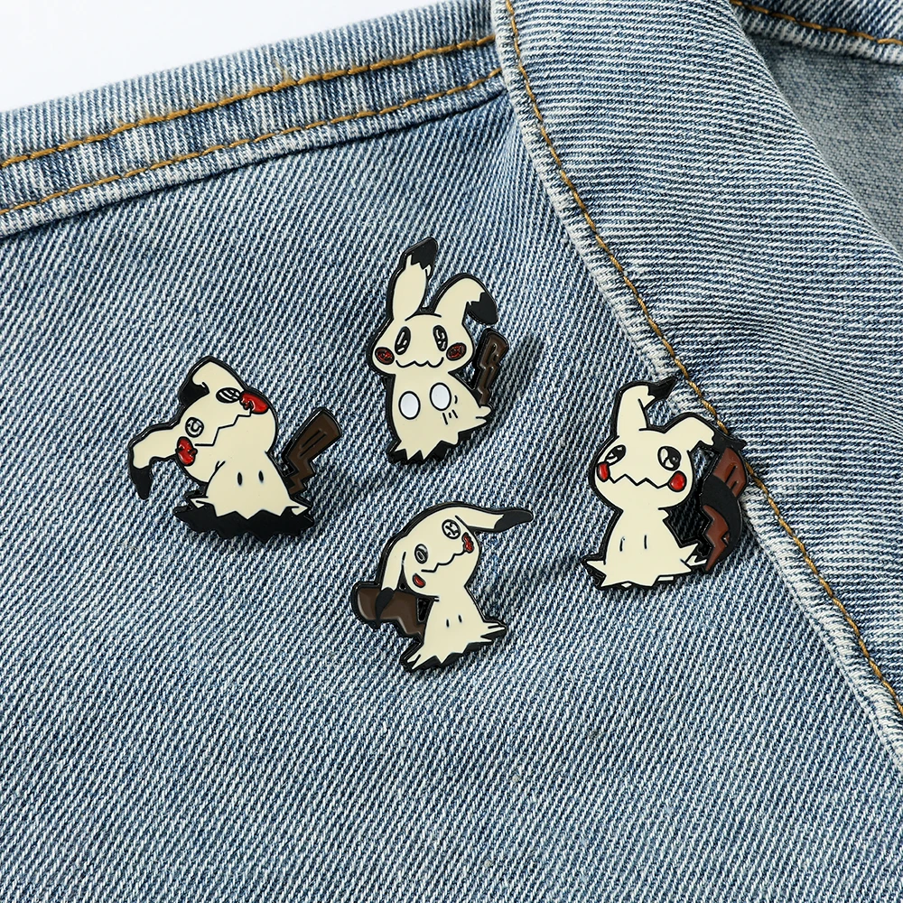 Брошь в виде покемона Mimikyu Pikachu, милые эмалированные булавки в виде аниме, аксессуары для фотографий, подарки (art.: 3920c2f44c871) - 3920c2f44c871