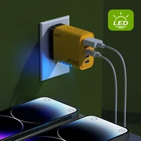 5 в 1 USB C GaN Зарядное устройство 240 Вт Адаптер быстрой зарядки 10 А USB-кабель типа C 3PD 2USB QC3.0 Зарядное устройство для iPhone 16 Samsung Xiaomi — изображение 3