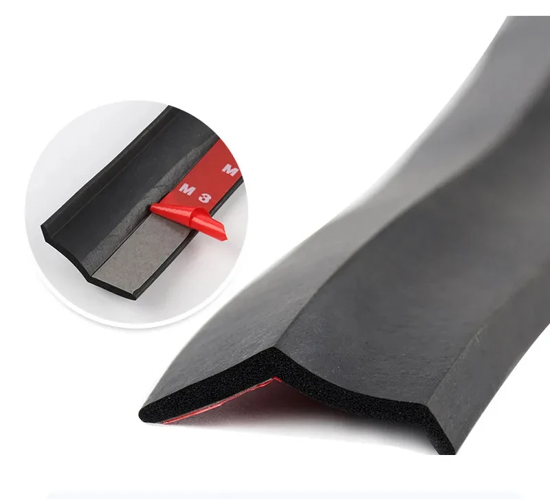 Universal 2,5 M Auto Frontschürze Lip Shunt Gummi Rock Schutz Körper Aufkleber Dekoration Auto Stoßstange Schutz Kit – Detail 8