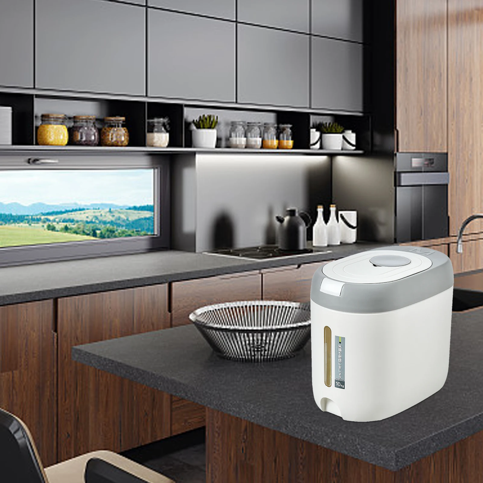 Airtight Rice Storage Container Sealed Rice Bucket Household Large