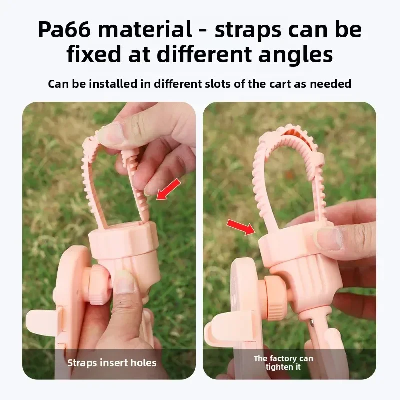 2-in-1 Universal Stroller Hooks Holder with Phone Holder Phone Holder for Wheelchair Stroller Accessories Adjustable Pram Hook