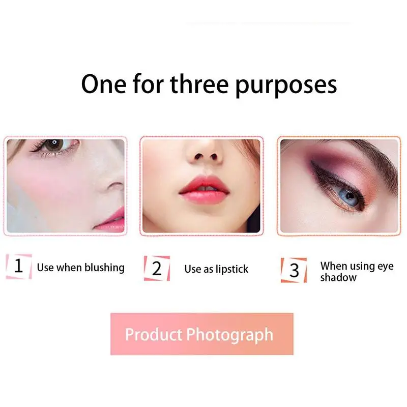 Stick For Cheeks Waterproof Makeup With Cream Makeup For All Skin Tones 2 In 1 Double-head And Lipstick Makeup Gift For Women 2