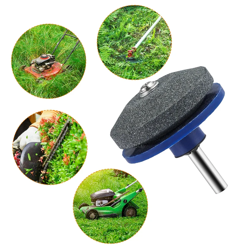 Electric Lawn Mower Knife Sharpening Stone Electric Wind Power Mower Sharpener Wear-resistant Grinding Head Whetstone Sander