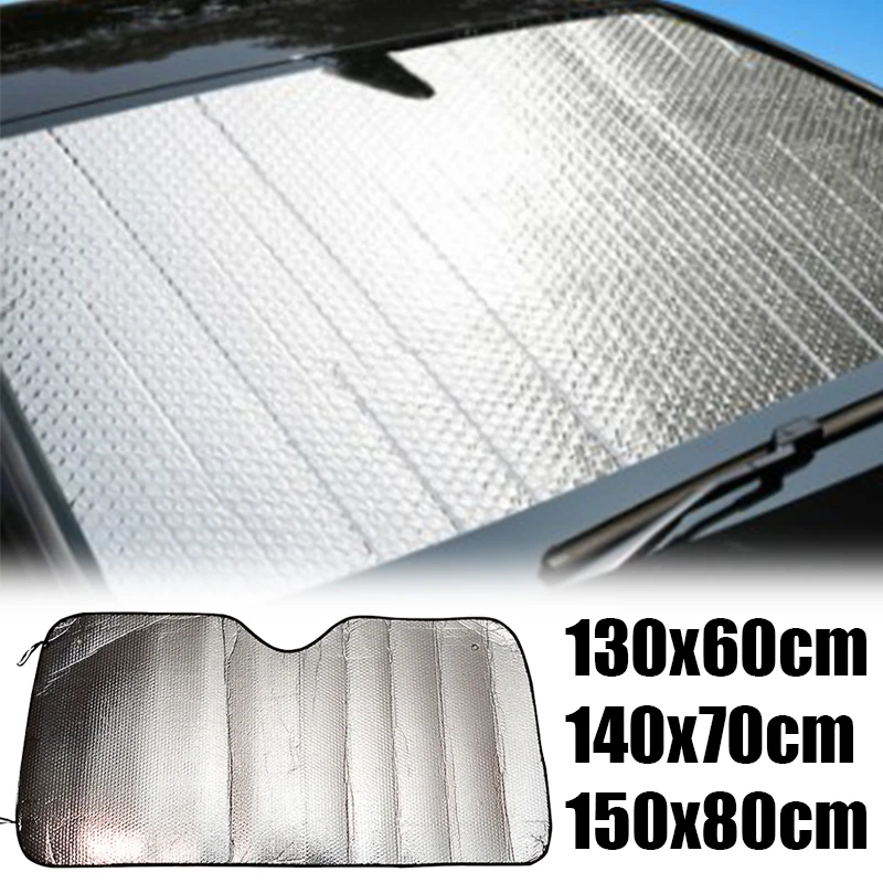Windshield Sunshade Car Sunshade Windshield Sun Shade Car Windshield Sunshade UV Protection Retractable Shade Sun Protector Windshield Visor Cover Auto Curtain Sunshades Accessories