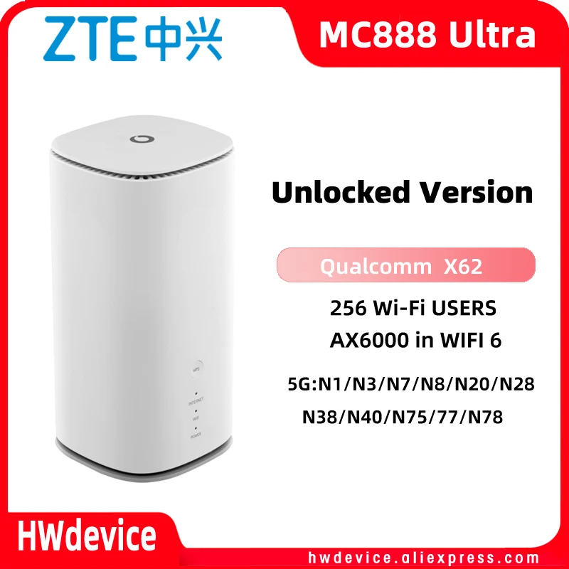 ゆー ZTE MC888 Ultra The Fastest Wi- Fi 6 Indoor 5G CPE Vodafone