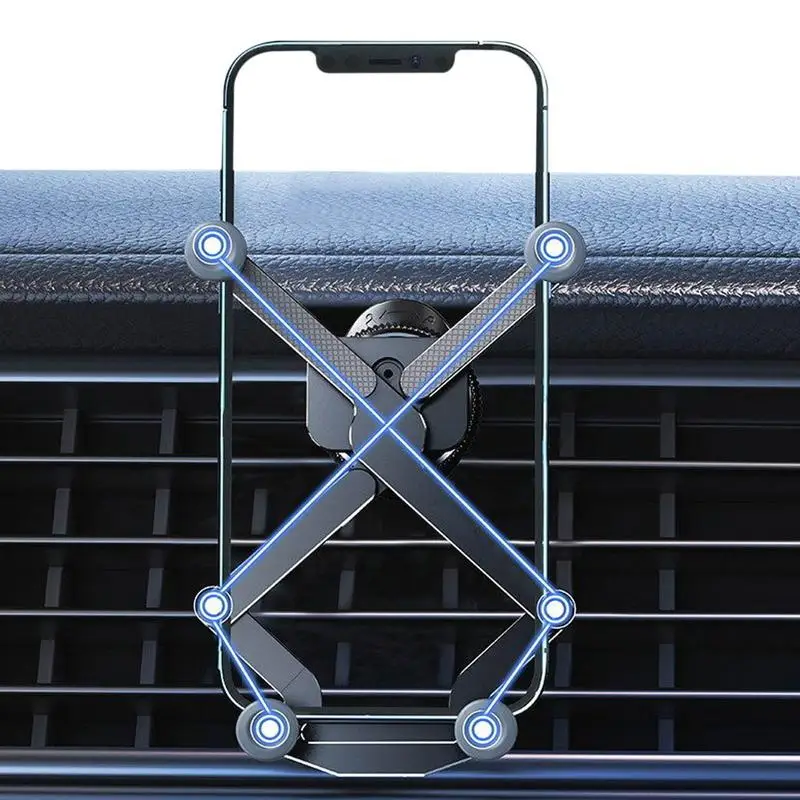 

Car Mount For Phone Vent Universal Air Vent Car Mount Upgrade Clip Never Fall Mini Phone Holder Mount Automobile Air Vent Hands