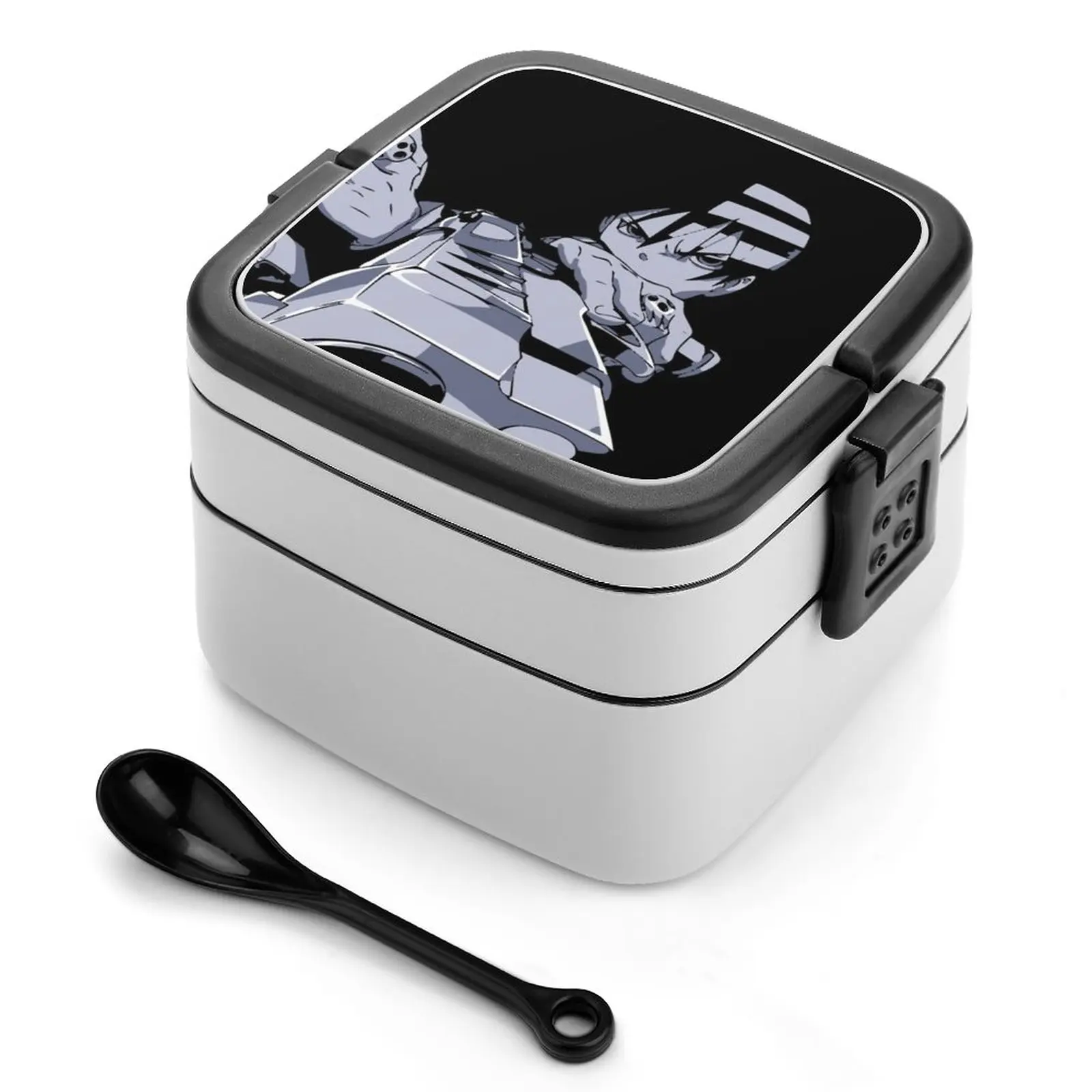 Death The Kid Bento Box New Student Camping Lunch Dinner Lunch Box Death The Kid Death Kid Soul Eater Demon Twin Guns Guns