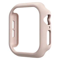 Durable Protective Bumper Case for Apple Watch - Premium PC Shield & Accessories Cover (Sand pink)