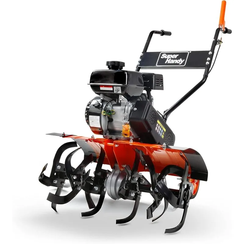 

Cultivator 27” Inch Tilling Width 7HP 209cc 4 Stroke Gas Motor 6 Premium Steel Adjustable Forward Rotating Tines