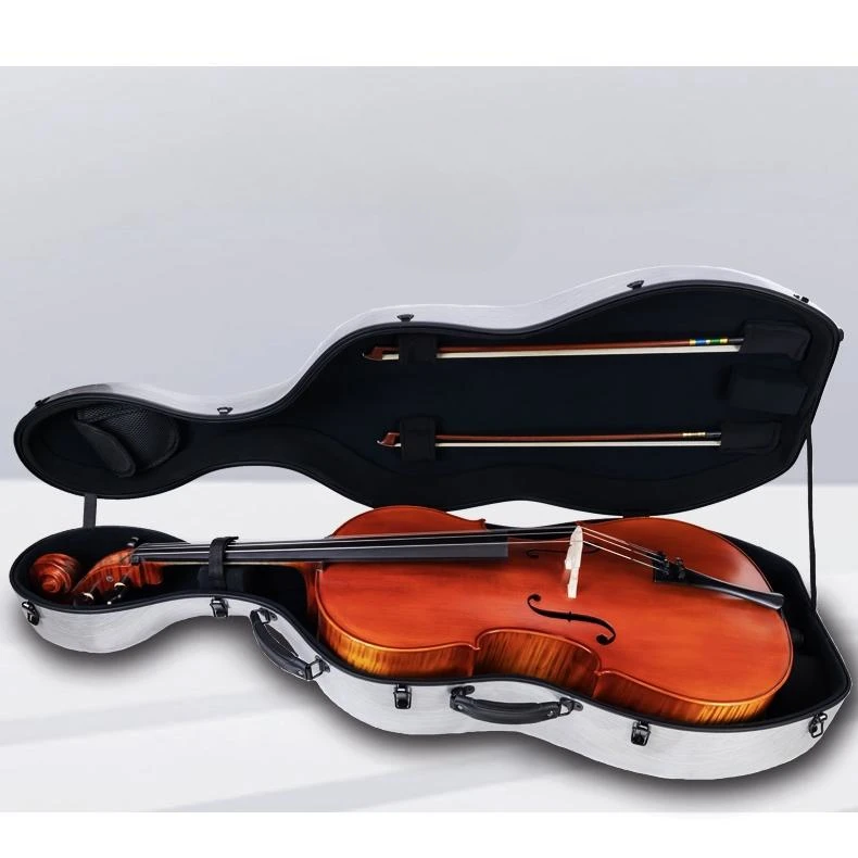Carbon fiber 1/2 1/4 Cello case High quality backpack Hard cello Case Cello Box 3kg And give gifts