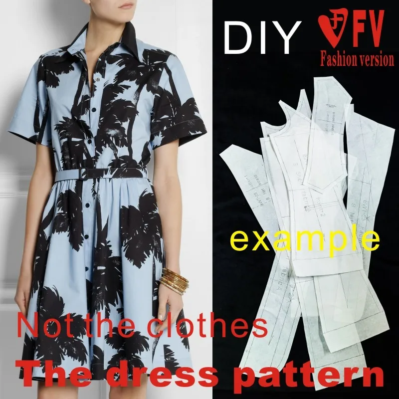 Women's Dresses sewing template for Clothing DIY