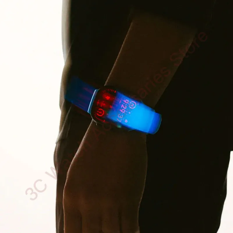 Silicone & Titanium Metal Hybrid Bracelet Strap