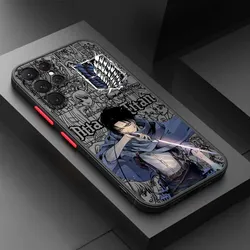 Attack on Titan Frosted Translucent Silicone Phone Case - Samsung S22 5G (FGbk01)