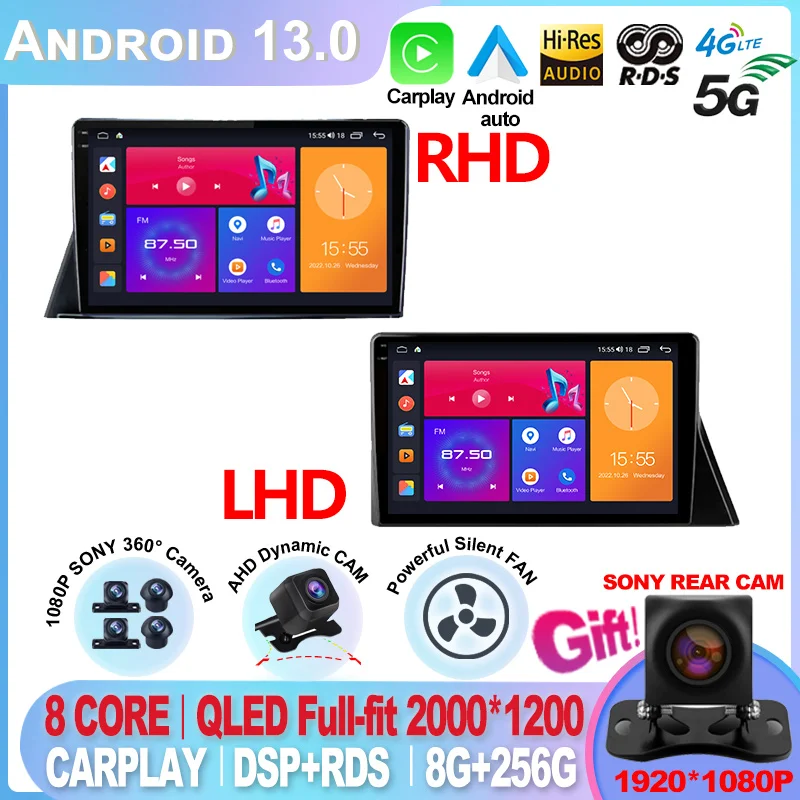 Android 13 для TOYOTA Sienta 2019 - 2021 Автомобильная Мультимедийная система Carplay QLED IPS экран DSP видеоплеер GPS 4G LET