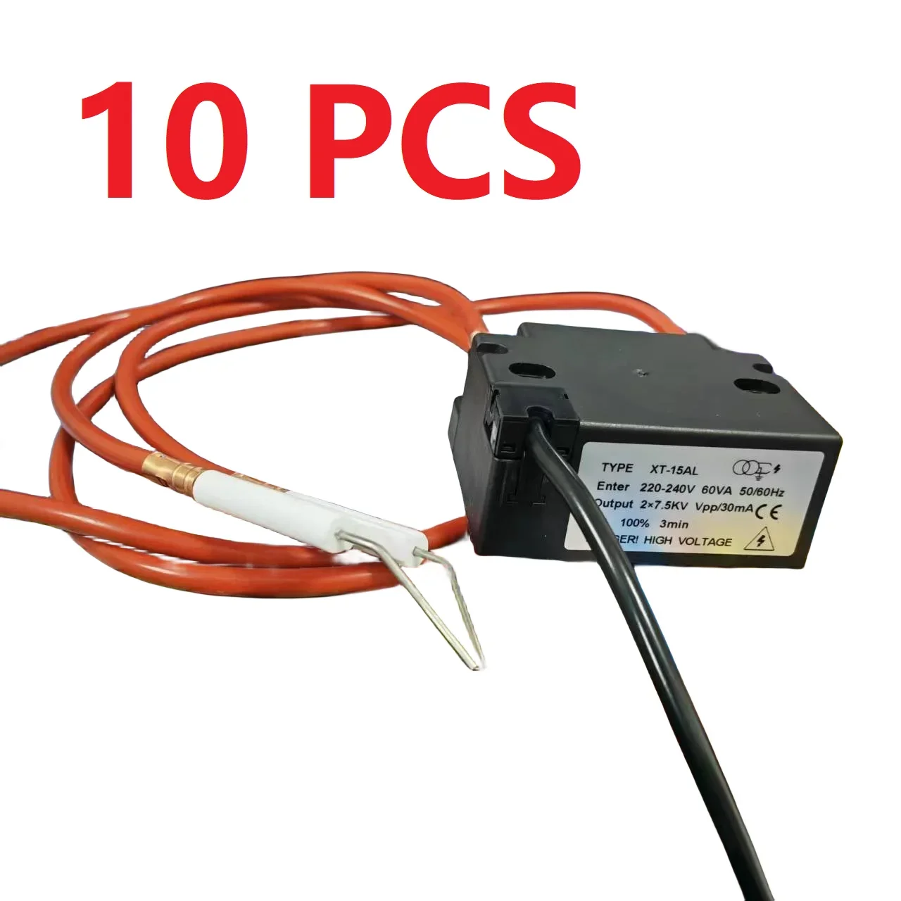 XT15AL Oil Ignition Transformer with High-Voltage Wire and Spark Needle 10PCS