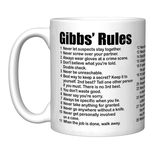 350ml Gibbs Rules Ceramic Coffee Mugs For Women And Men Novelty  Inspirational Travel Cup TV Show Gibbs Rules Commemorative Cups - AliExpress