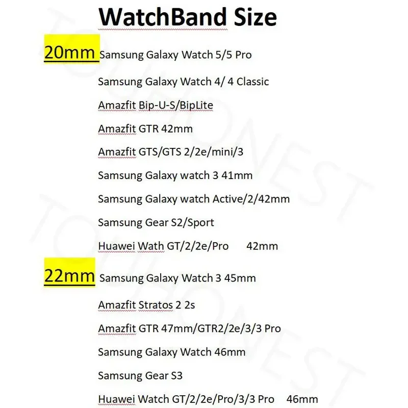 Magnetic Metal Watch Strap Band, 22mm 20mm, Premium Adjustable Bracelet