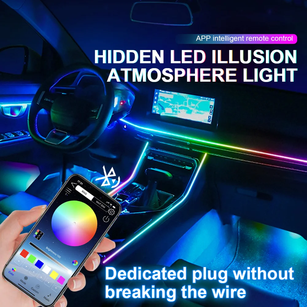 RGB LED Car Ambient Light Kit 2