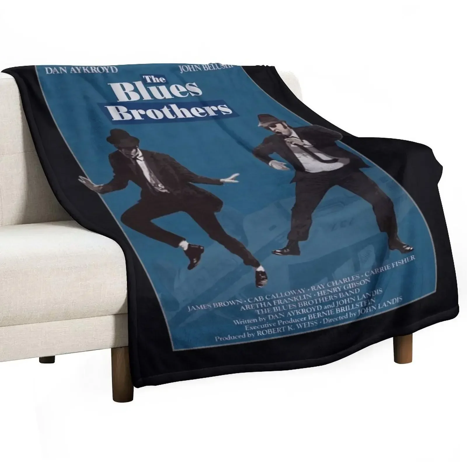 

Blues Brothers Postcard \t Throw Blanket Flannel Fabric Sofa Throw Giant Sofa decorative Blankets