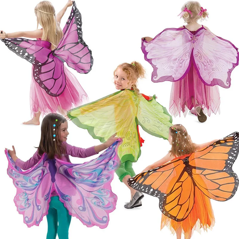 Girl Butterfly Wing Dress Up Props Little Princess Birthday Party Angel