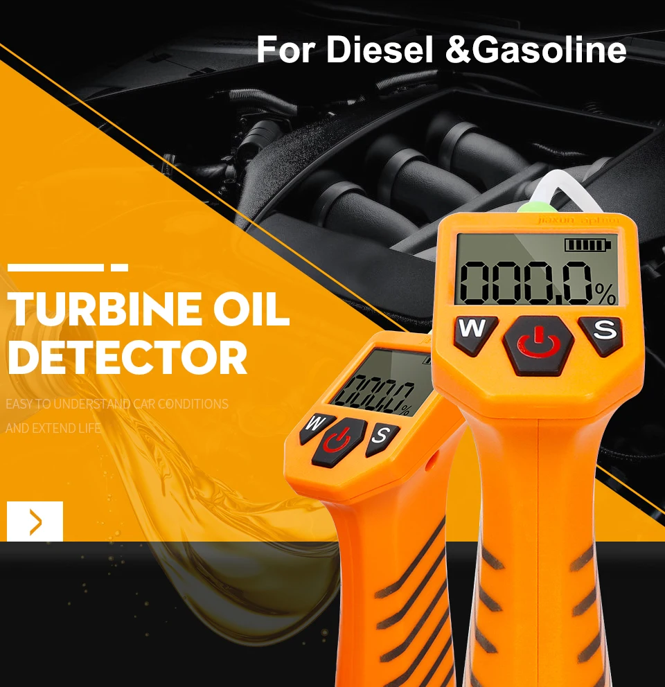 Gasoline Engine Oil Tester Diesel Engine Oil Tester Quality Checker Detector Analyzer with LED Display
