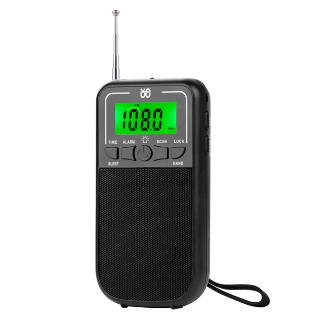 Radio portátil AM FM SW de 1 piezas, Walkman de bolsillo de emergencia de  plástico negro para acampar al aire libre - AliExpress