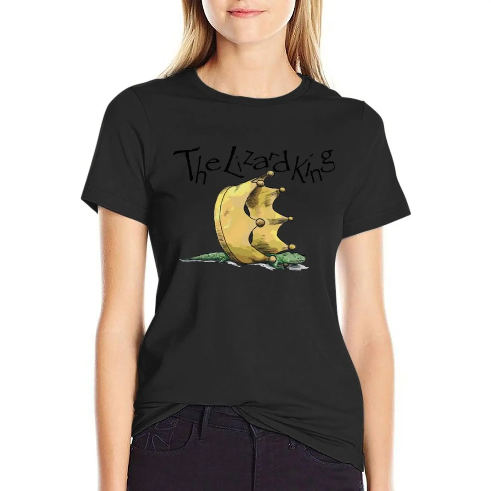

The Lizard King T-Shirt hippie clothes anime clothes funny summer top workout shirts for Women