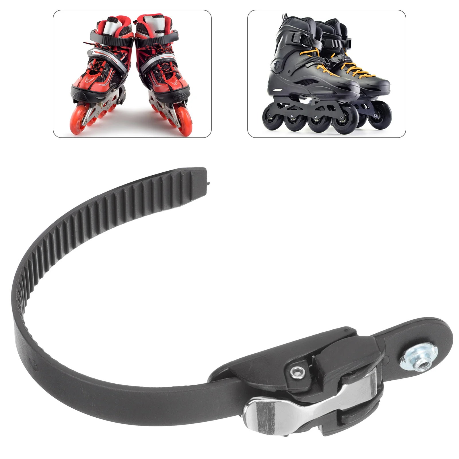 1Pc Roller Skate Buckle Strap Adjustable Length High Grade Pvc Material Stable Fixation Design Skating Shoes Strap Skate Leash