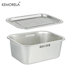 10L Large Stainless Steel Multipurpose Kitchen Basin (1 Set)