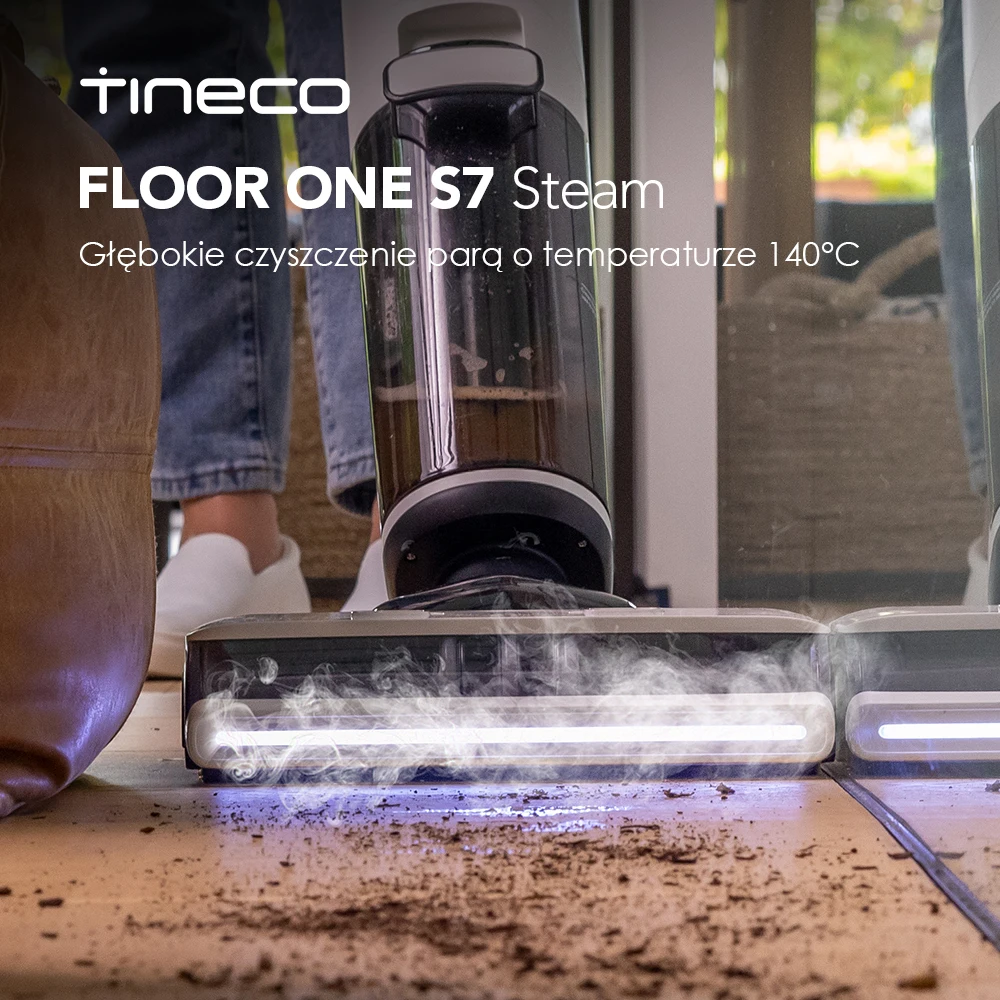 Tineco Floor One S7 Steam Bezprzewodowy mop parowy do czyszczenia podłóg z EU za $283.43 / ~1062zł