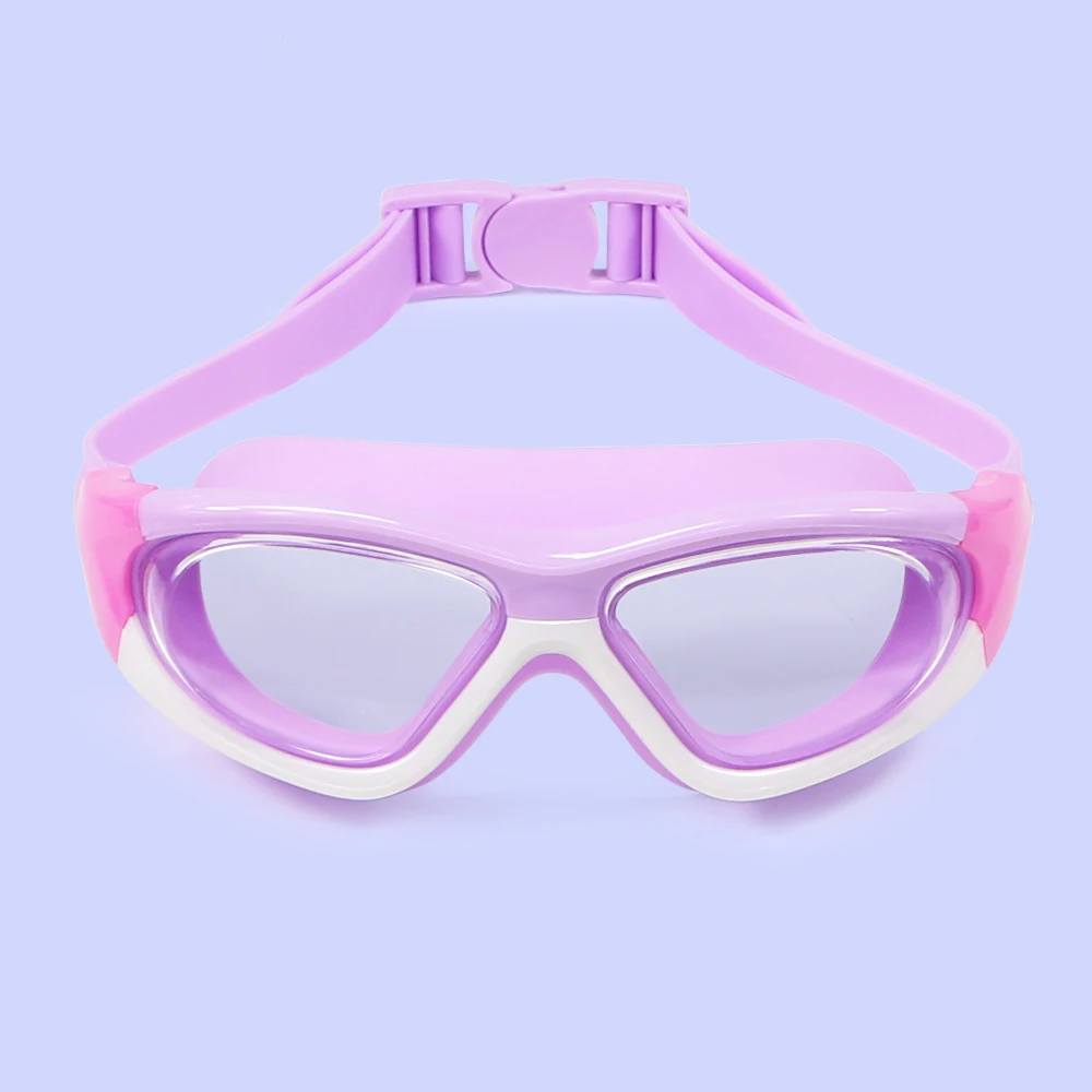 

Outdoor Swim Goggles Large Frame Waterproof And For Kids Anti-Fog Uv Protection Swimming Glasses For Children