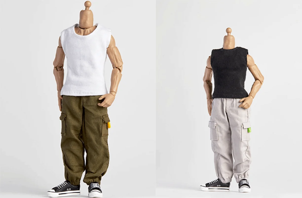 

1/12 Male Soldier Clothes Casual Vest model for 6'' Mezco Notaman GW