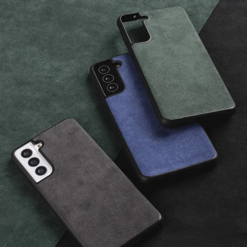 Alcantara Phone Case for Samsung Galaxy S25 Plus S23 Ultra S24 S22