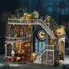 CUTEBEE DIY Miniature Dollhouse Magic Cathedral Wooden Doll House Kit with Furniture Roombox Magic Academy Toy for Birthday Gift 3