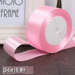 Pink Satin Ribbon Collection for DIY Crafts and Decorations (Light Pink)