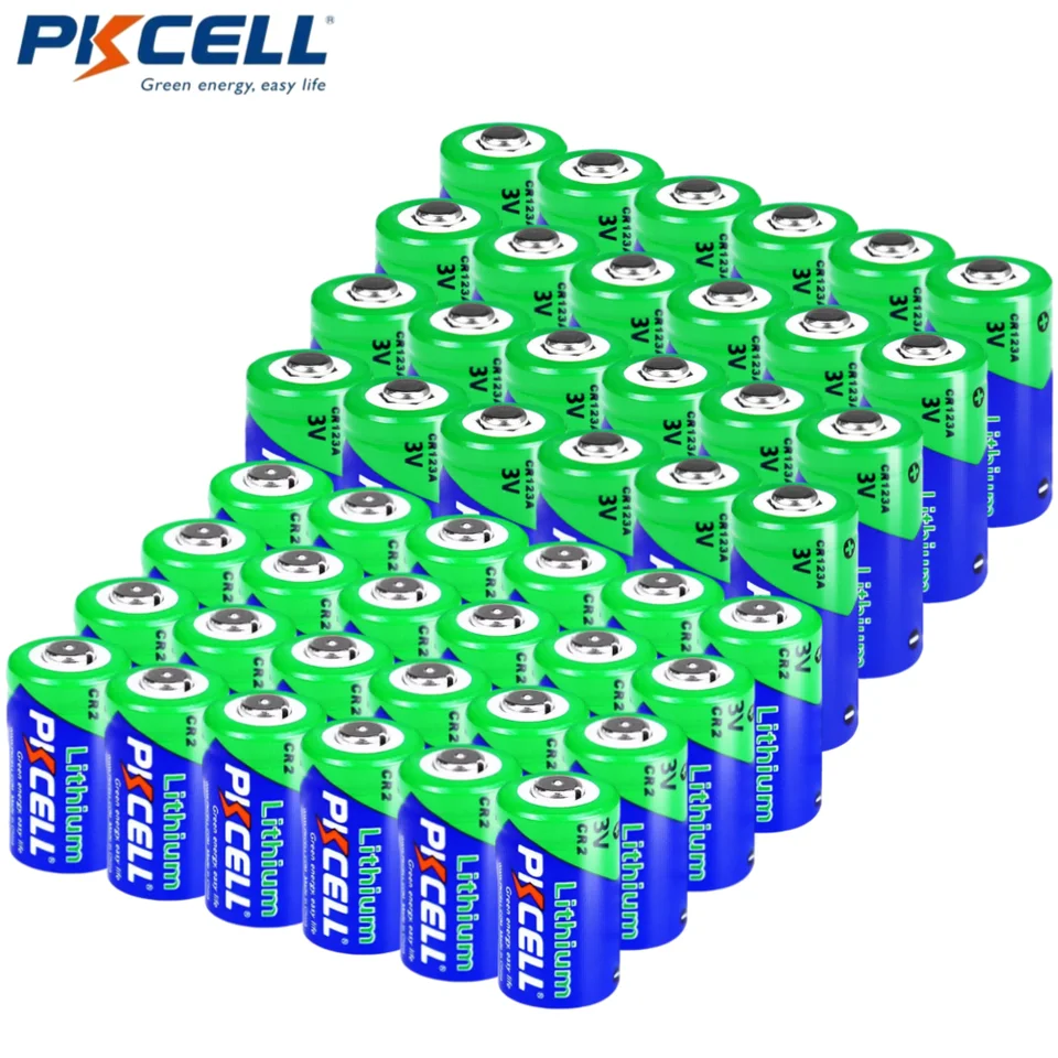 20 Batterie Al Litio CR2 3V 1000mAh – Non Ricaricabili, Lunga Durata, Per Rilevatori Di Fumo, Torce, Fotocamere E Allarmi – Compatibili Con DLCR2 E CR15H270