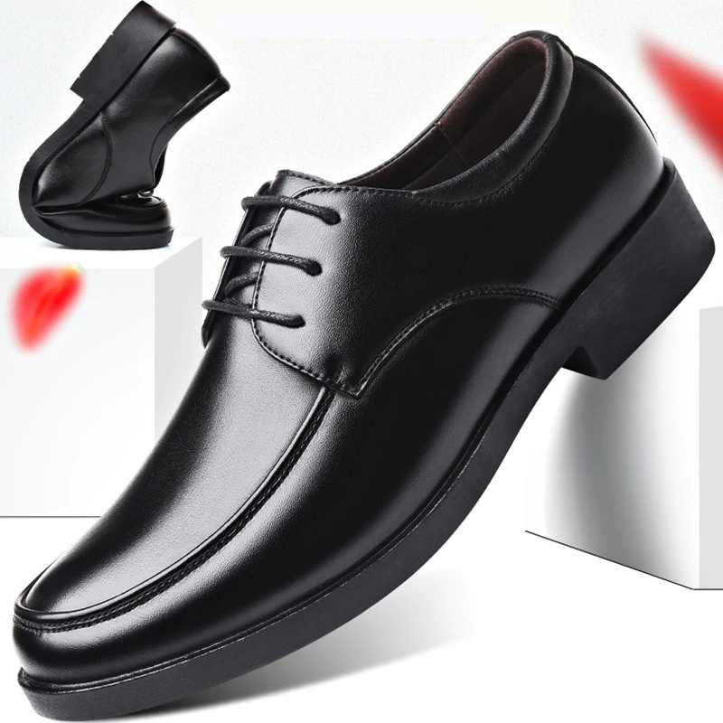 Mens Dress Shoes Men's Formal Original Leather Italian Skin Shoes for Men Elegant Casual Business Luxury Social Male Shoe images - 6