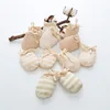 Baby Scratch Resistant Face Gloves 0-6Month Newborn Hand Protector Thin Breathable Pure Cotton Mittens Infant Protective Gloves 3