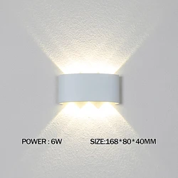 Modern LED Wall Sconce for Indoor and Outdoor Ambiance Lighting (Warm White (2700 - 3500K))