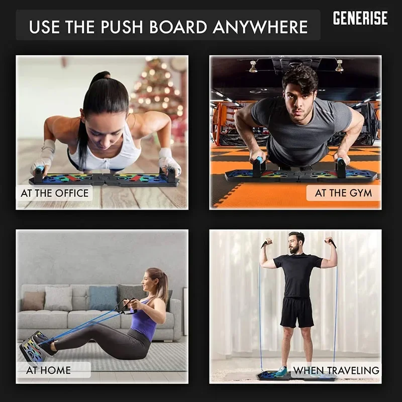 Push Up Board 21 in 1 Portable Folding Exercise Station Fitness Equipment Strength gym Training Equipment push up board