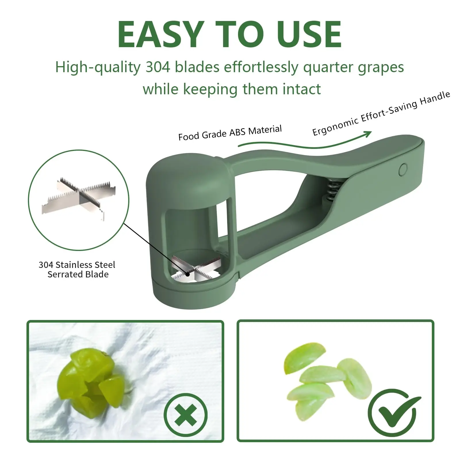 Tomato Slicer Cutter Grape Tools Cherry Fruit Salad Splitter Artifact for Toddlers Small Kitchen Accessories Cut Gadget for Baby