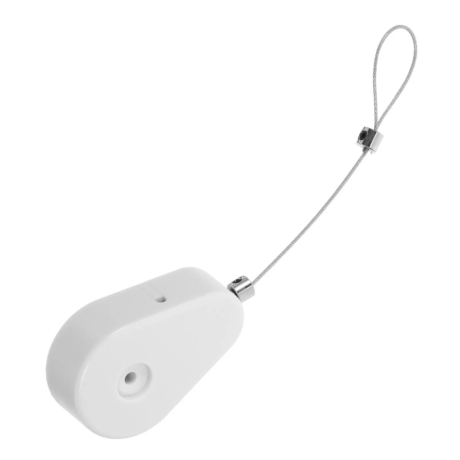 1세트 접이식 케이블 홀더 도난 방지 스틸 와이어 박스 텔레스코픽 자동 케이블 테더 케이스 상품 보호 와이어