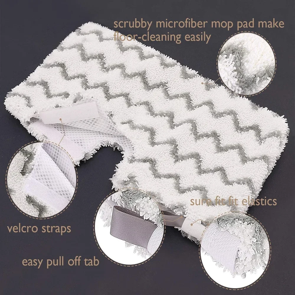 Substituição Steam Mop Pads, Pro para Tubarão, Pocket Mop, Almofadas Laváveis, Saco De Pano De Limpeza Do Piso, 1Pc