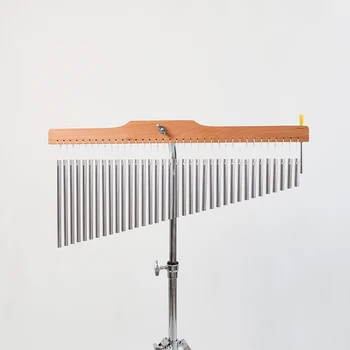 Percussion Instrument Music Wind Chimes Height Adjustable 36 Tone Bar Chimes and Stand Bracket