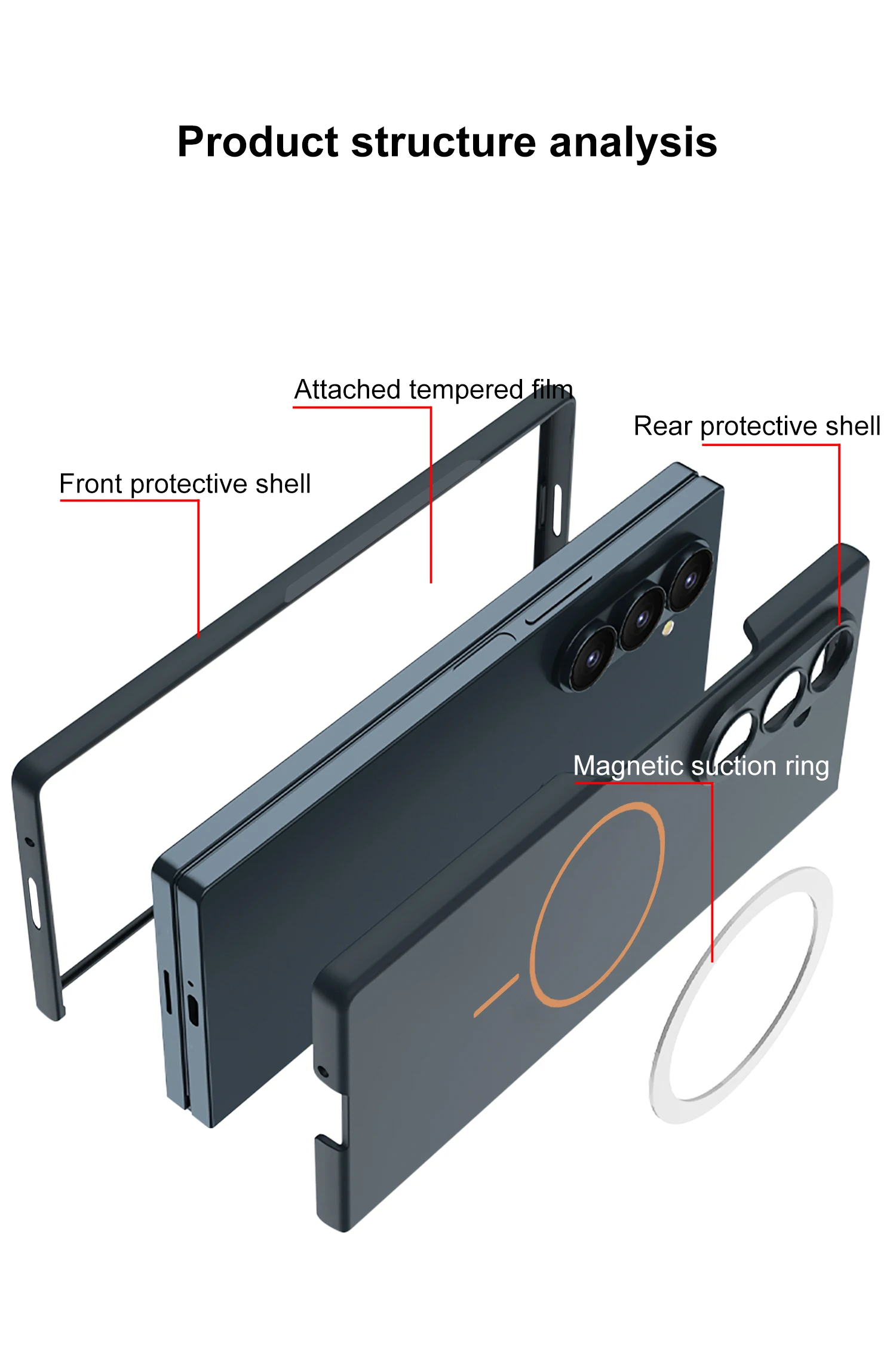 Ultra-thin Magnetic Charge Case For Samsung Galaxy Z Fold 7 Screen Glass Protect