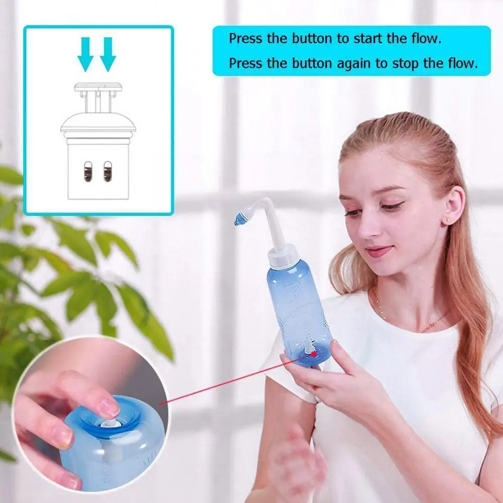 Nose Cleaner Nasal Irrigator Nasal Wash Neti Pot Avoid Allergic Rhinitis Sinusitis Cure For Adult Child Therapy Neti Pot 30 N9M1 nasal spray chronic rhinitis treatment chinese traditional natural herbal propolis nasal care nasal congestion and runny nose
